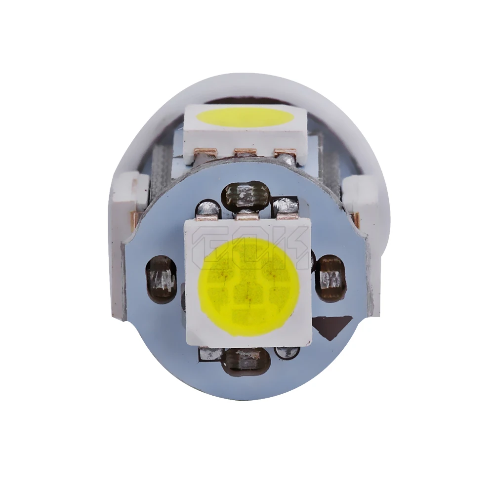 10 шт. автомобисветильник светодиодные лампы T10 5led 5050smd 5SMD w5w|led light emitting diode|light vision