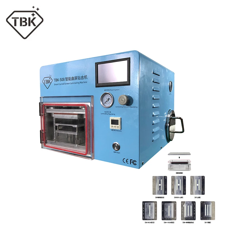 TBK-508 изогнутые Экран ламинирования и машина для устранения пузырения ЖК-дисплей Edge ламинаторы для samcung S6 S7 S8 край Экран с формы