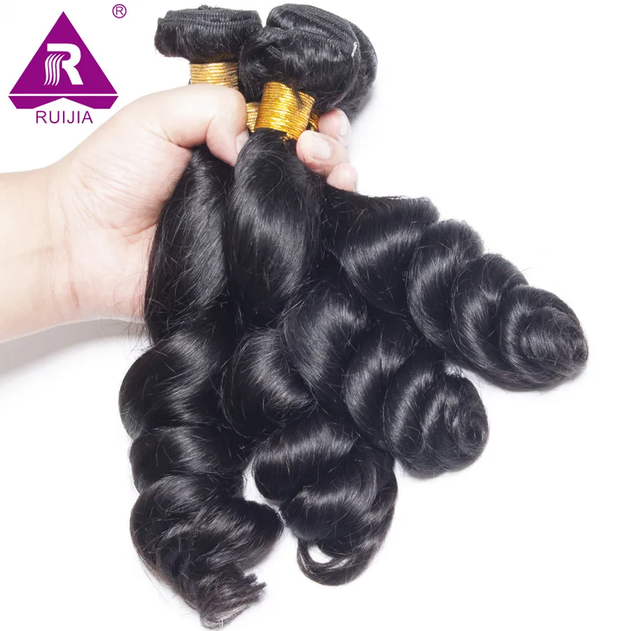 Grade7A Brazilian Virgin Hair Loose Wavy Mink Weave Bundles 3pcs Wave Human |