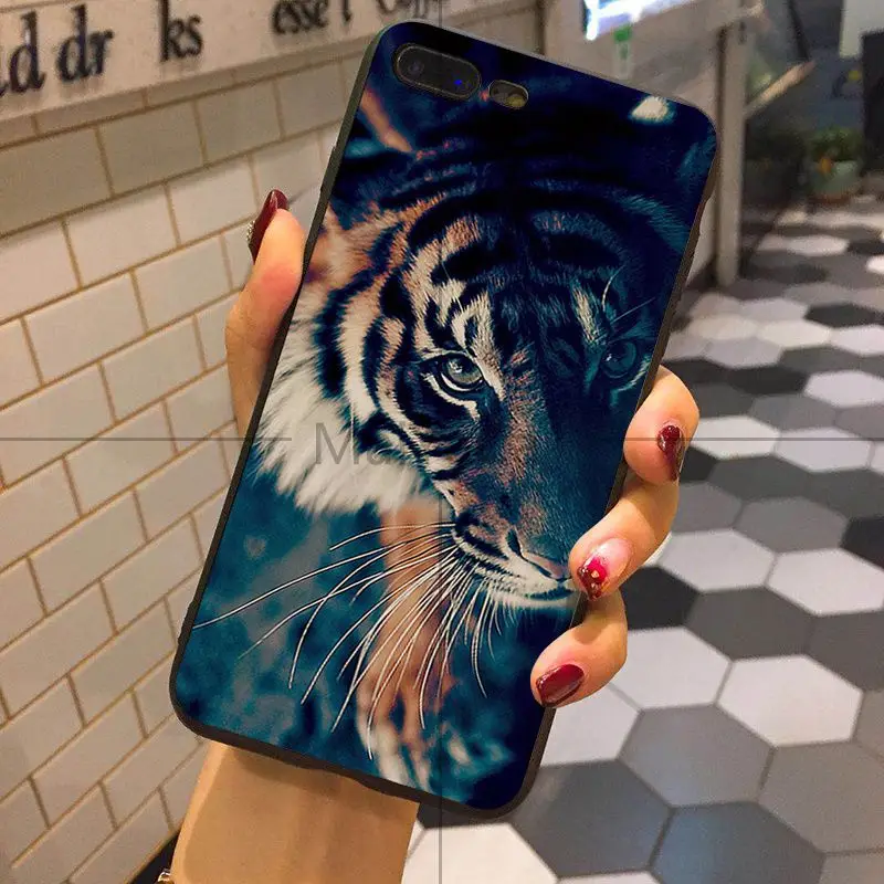 MaiYaCa лев тигр Мягкий ТПУ чехол для телефона чехол мягкий TPU Funda Coque для iPhone 8 7 6 6S Plus 5 5S SE XR X XS MAX Coque Shell