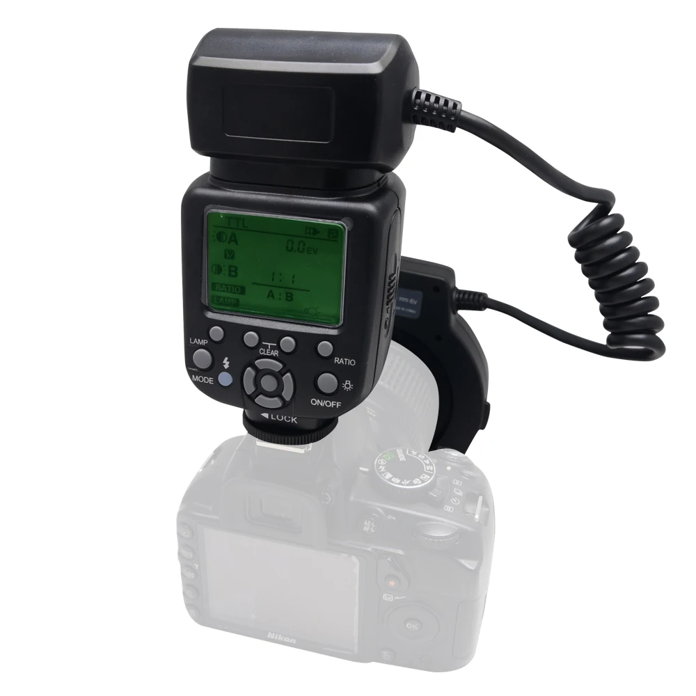 Макро светодиодная Кольцевая вспышка Mcoplus MCO-14EXT TTL с АФ-подсветкой для Canon 760D 700D 650D