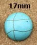17mm 10 шт./лот 4-30 мм натуральный камень бирюза кабошоны бусины с плоской задней стороной Скрапбукинг Купола Кабошон Камея для изготовления ювелирных изделий F1401 - Цвет: 17mm