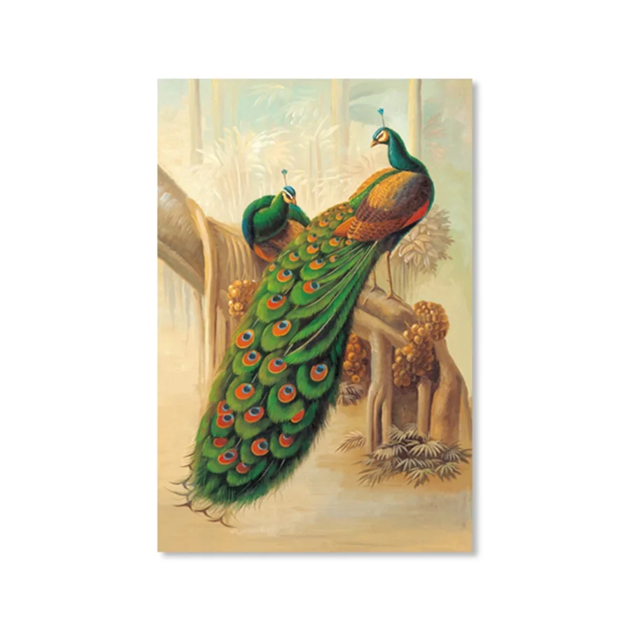 Европейская павлин картина маслом холст картины для Гостиная Современное