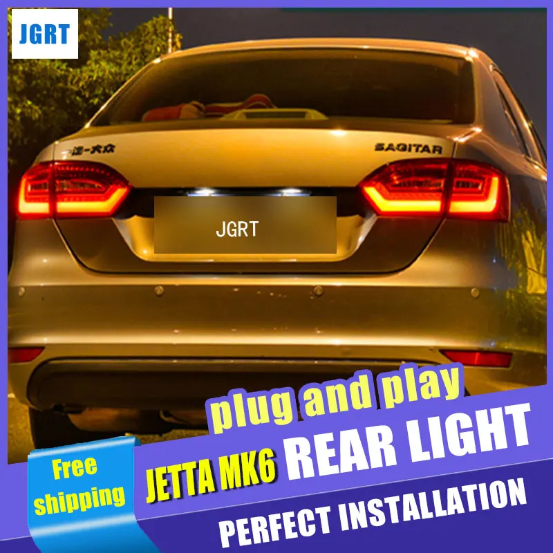 Автомобильный Стайлинг для VW Jetta хвост светильник сборки MK6 светодиодный фонарь