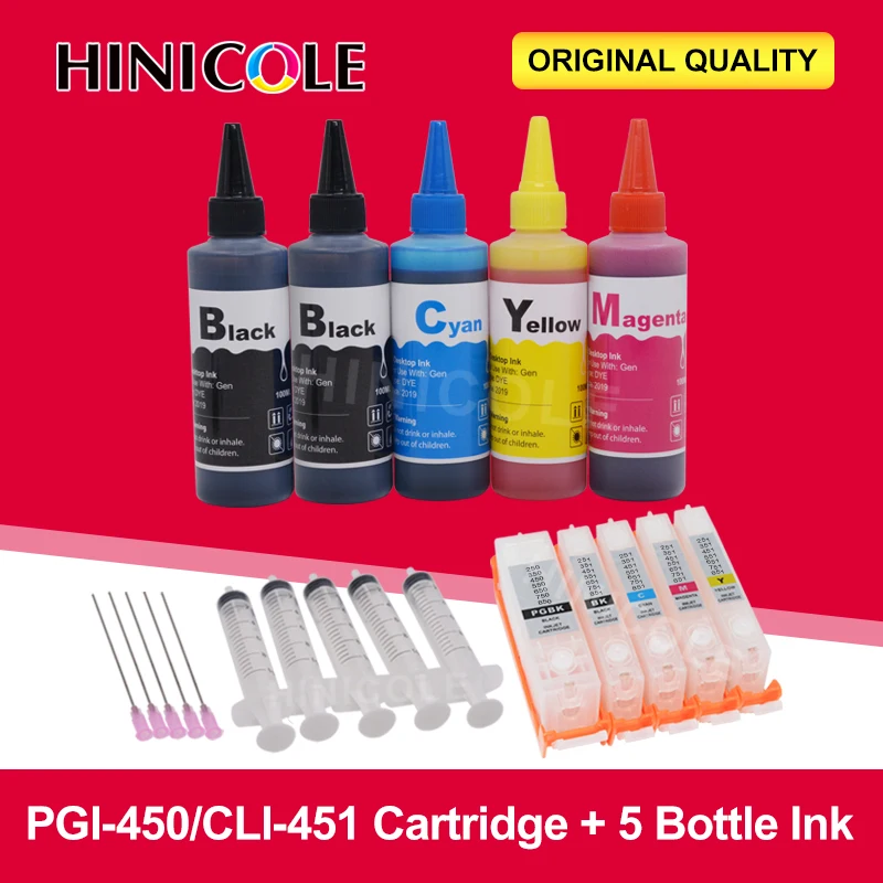 Набор чернил для Canon IP7240 MG5440 MG5540 MG6440 MG6640 MG5640 MX924 MX724 IX6840 чернильный картридж 450 451 |
