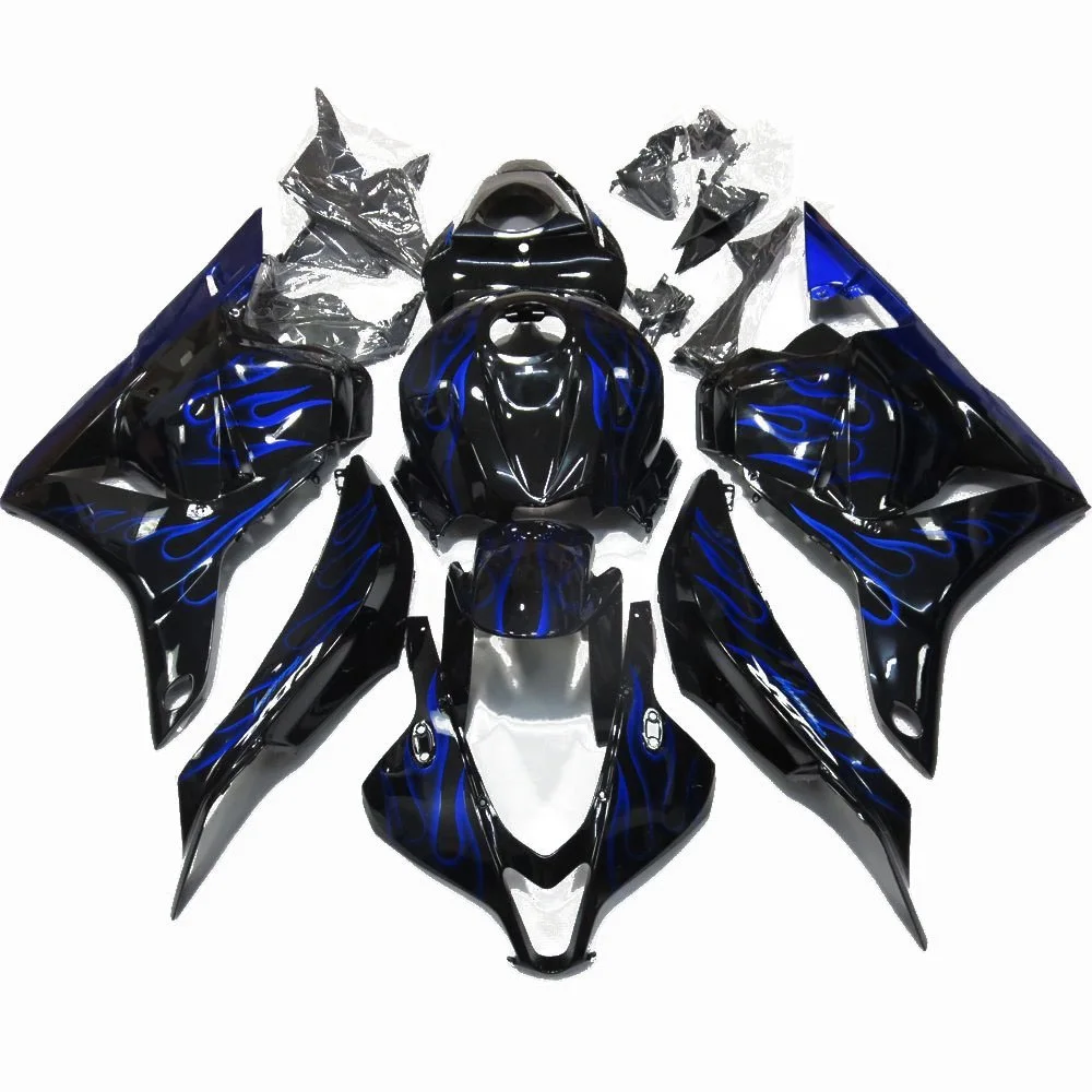 

L36-CBR 600 RR 2009 - 2012 Bodywork CBR600 RR 2012 Blue flames black Abs Fairing for CBR600RR 2009 Fairing Kits