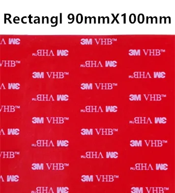 Rectangl 90mmX100mm Прямые продажи с фабрики, 10 шт./лот 3 М vhb клейкая лента 5608 серая установка Heavy Duty Двухсторонняя клейкая акриловая поролоновая лента высечки - Цвет: Rectangl 90mmX100mm