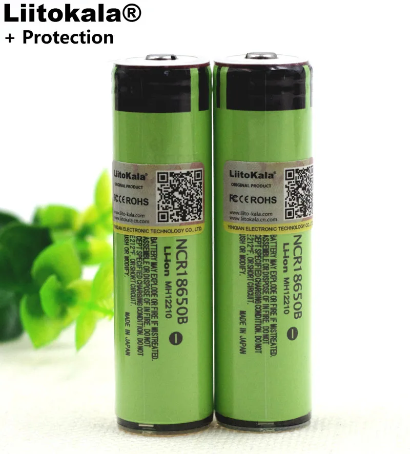 Liitokala новый безопасный Оригинальный NCR18650B 3400mAh 18650 аккумуляторная батарея с PCB 3 7 v
