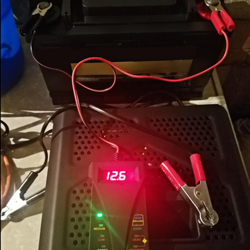 Цифровой Тестер Аккумуляторов 12 В светодиодный дисплей вольтметр генератор