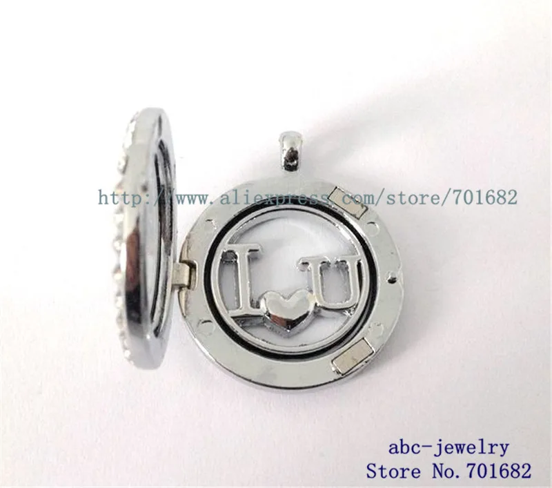 wholesales 10pcs I love U 22mm floating plate fit 30mm Floating Charm Locket zinc alloy as mom Dad friend sister grandma gift | Украшения и