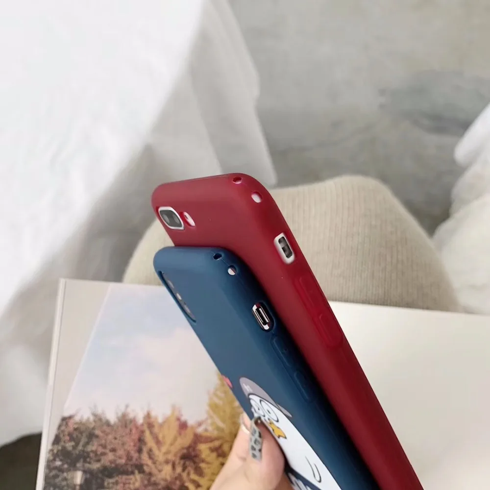 TPU silicone couple cute duck phone case for iphone x xr xs max 6sPLUS 7 8plus anti-fall soft shell tpu scrub cover |