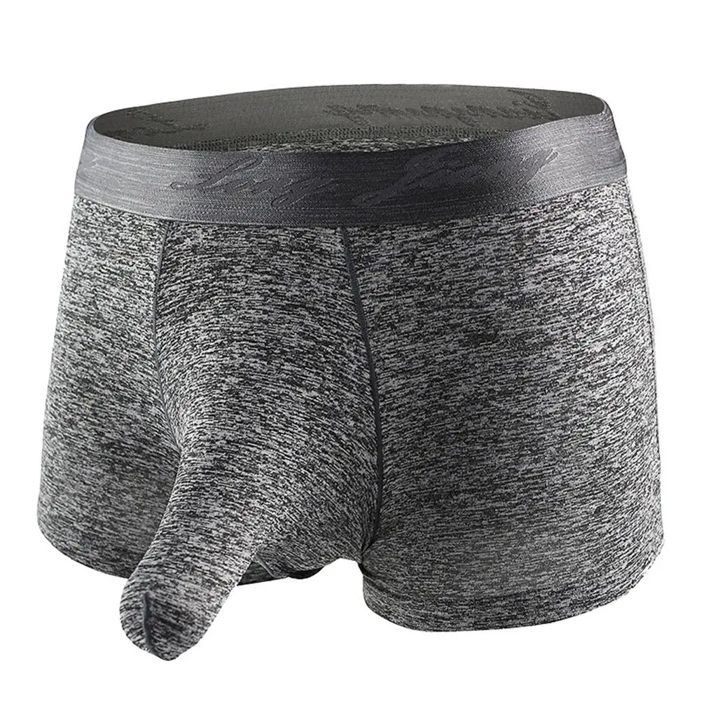 Sexy Men Elephant Nose Penis Pouch Boxers Briefs Mid Rise Breathable Underwear 2018 | Panties &amp