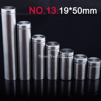 wholesale 500pcs 1950mm stainless steel fasteners advertisement glass standoff hollow screw glass acrylic display screw kf845