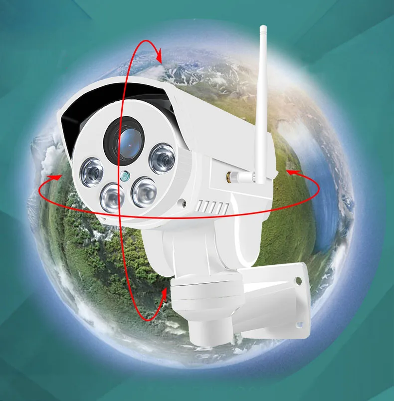 MSeeAD 960P outdoor IP Camera 4X Zoom WiFi Security PTZ CCTV Cam Motion Detection Waterproof Onvif Built-in 32G camera | Безопасность и