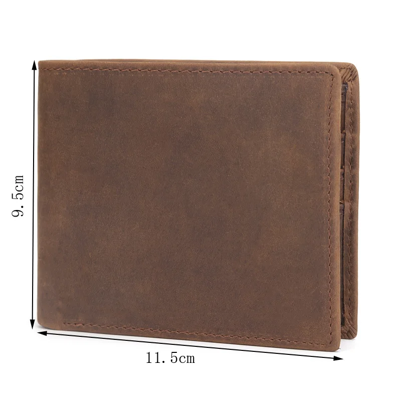 2018 New Men Genuine Leather Short Wallets Vintage Clutch Bags | Багаж и сумки