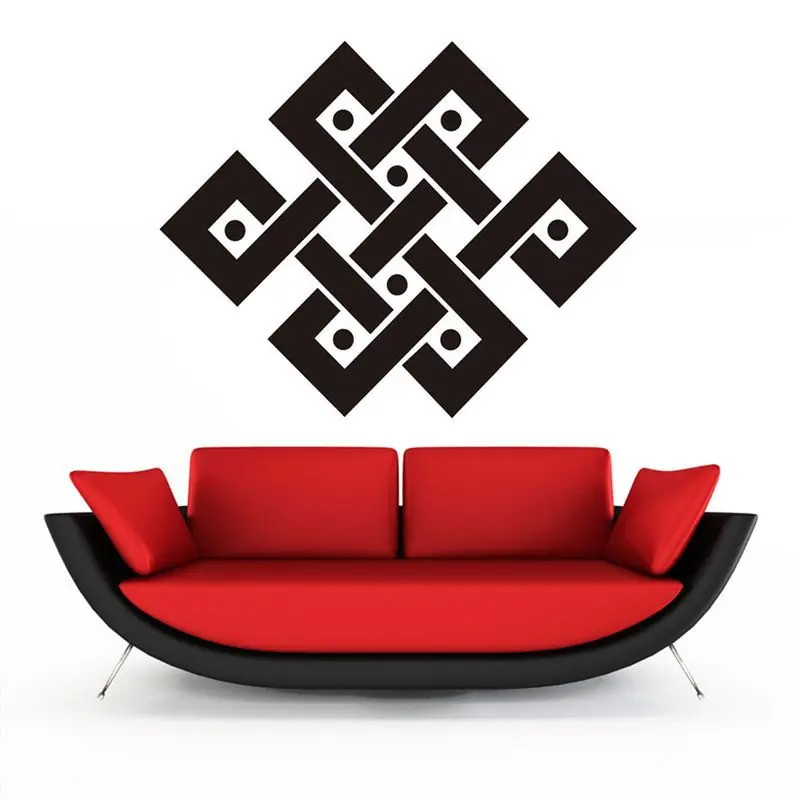 Креативные виниловые наклейки на стену с рисунком мандалы забавные