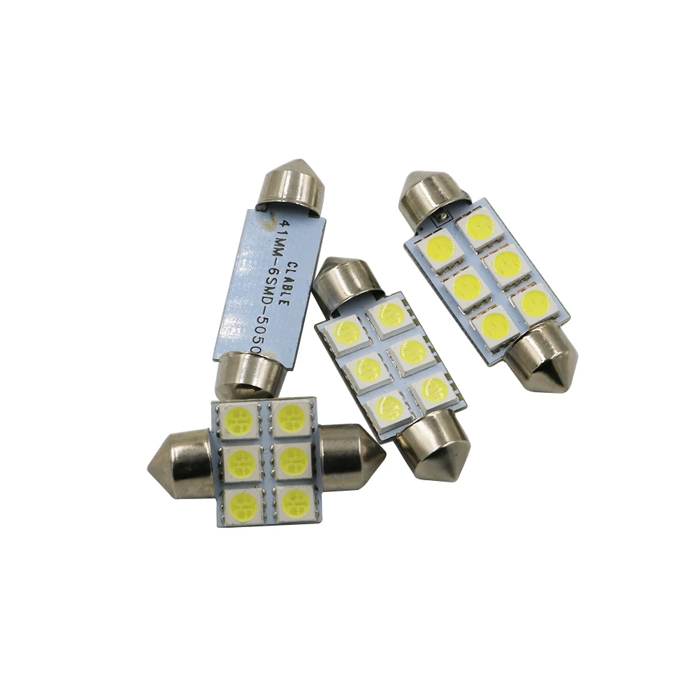 YSY 500x Белый 31 мм 36 39 41 Festoon 5050 SMD 6 LED C5W автомобильный Led интерьер автомобиля Купол