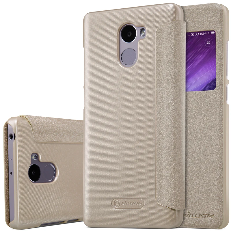 Чехол чехол для Xiaomi Redmi 4 телефона 5 0 дюймов NILLKIN чехол-книжка из искусственной