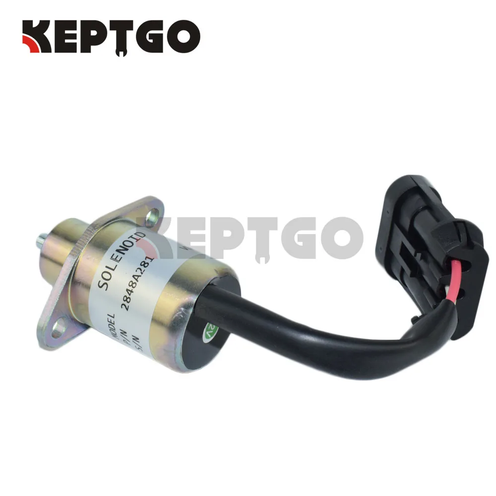 2848A281 12V топливный ограничитель соленоида для серии Perkins U|fuel stop solenoid|stop solenoid12v fuel