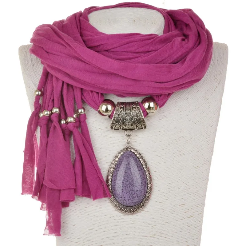 NIBESSER Модный летний новый розовый полиэфирный шарф с бахромой s образный