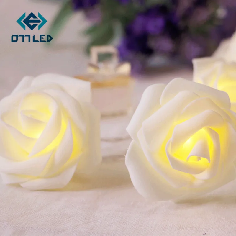 СВЕТОДИОДНАЯ Гирлянда в виде Розы гирлянда с цветами вечерние ринки Рождества