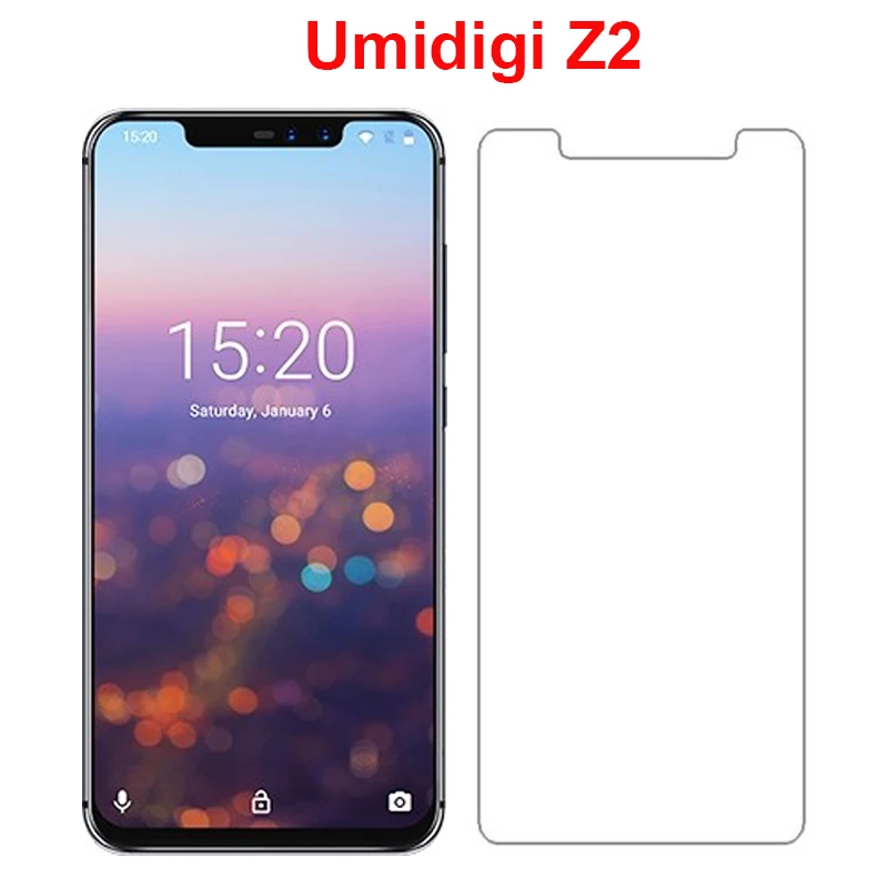 

2 шт для Umidigi Z2 закаленное стекло 9H 2.5D Премиум Защитная пленка для экрана для Umidigi Z2 Pro 6,2 "Защитная пленка для стекла