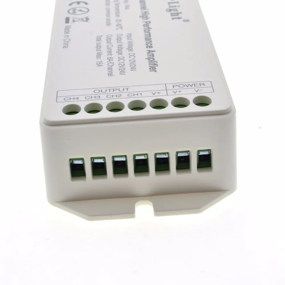 Новый светодиодный Усилитель мощности MiLight PA4 DC12V 24V 4 канала 6A/CH высокое качество