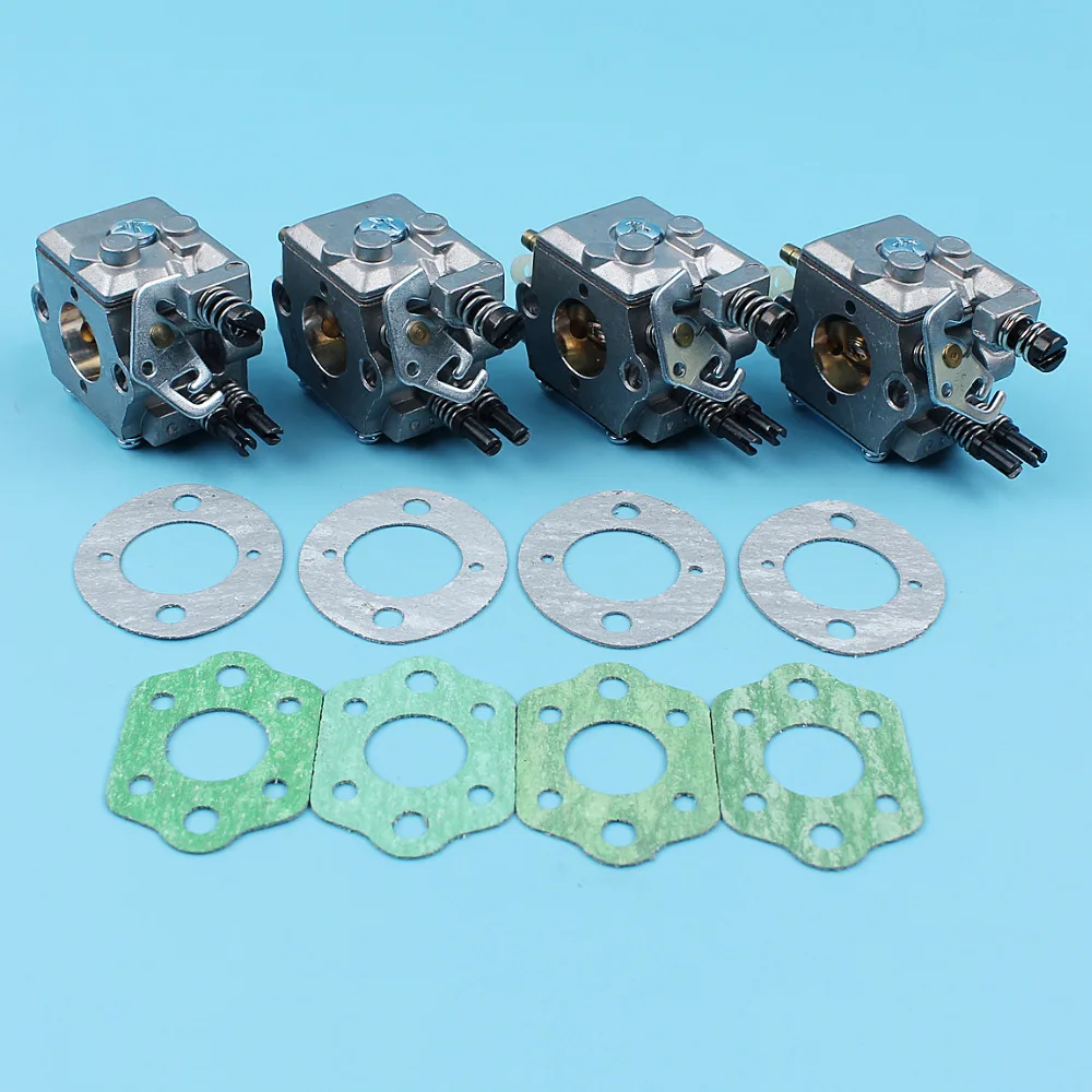4 шт./лот карбюратор w/Комплект прокладок для HUSQVARNA 51 55 бензопила Carb Walbro WT 170 1 #503281504