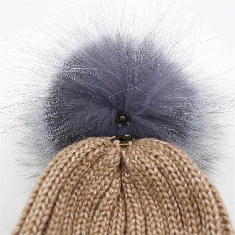 Женская Шапка-бини из натурального Меха чернобурки | Аксессуары для одежды