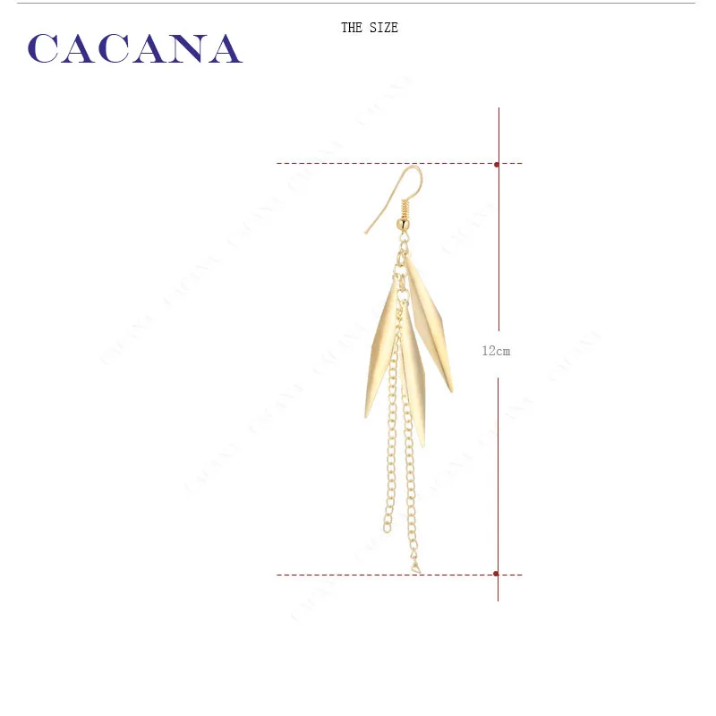 Женские длинные серьги CACANA висячие Новое поступление Модная бижутерия Лидер