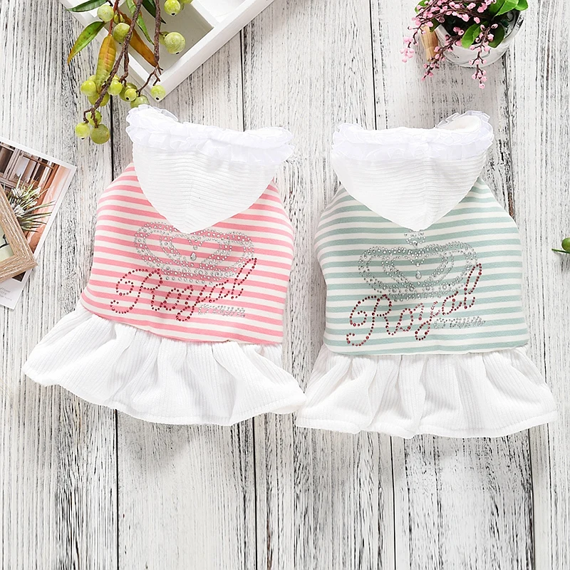 Королевские стразы платья для домашних животных маленький Йоркширский терьер