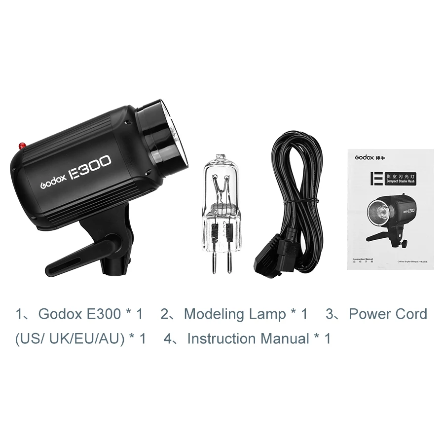 Godox E300 300Ws Photography Studio Strobe Photo Flash Light 300w | Электроника