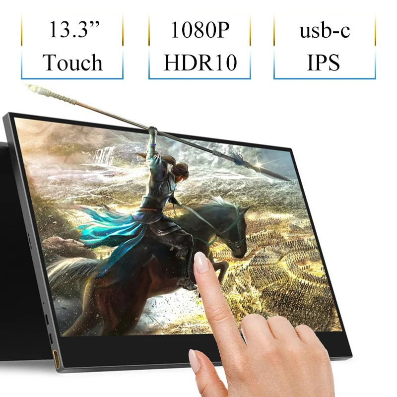 Емкостный сенсорный монитор 13 3 дюйма с одним кабелем поддержка Huawei P20 Samsung S8 S9 DEX TNT
