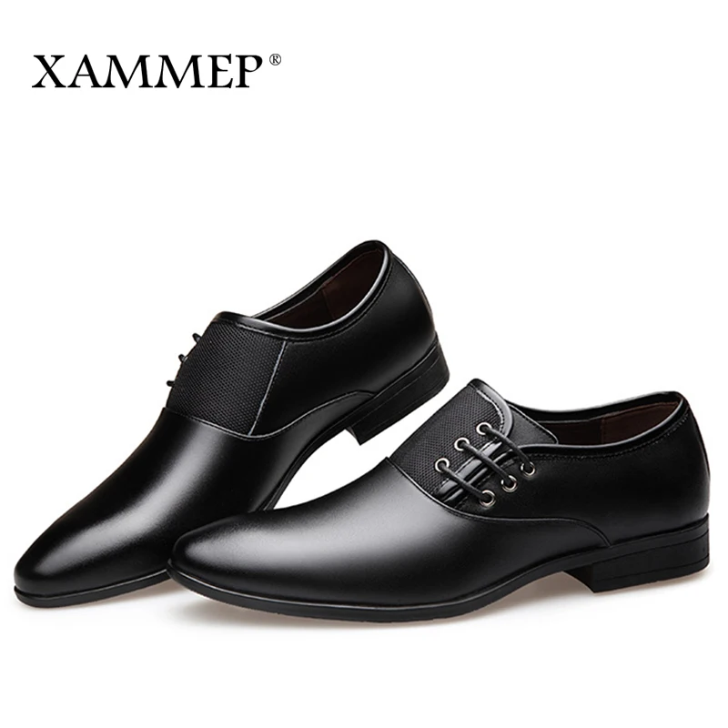 Туфли Xammep мужские классические натуральная кожа без застежки формальные для