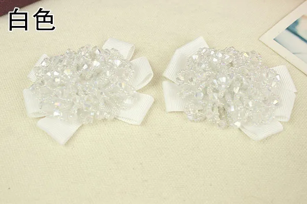 1 пара хрустальных бусинок обувь патч Appliques de roupa аппликация вышивать на пачках для одежды para Vesta - Цвет: 5