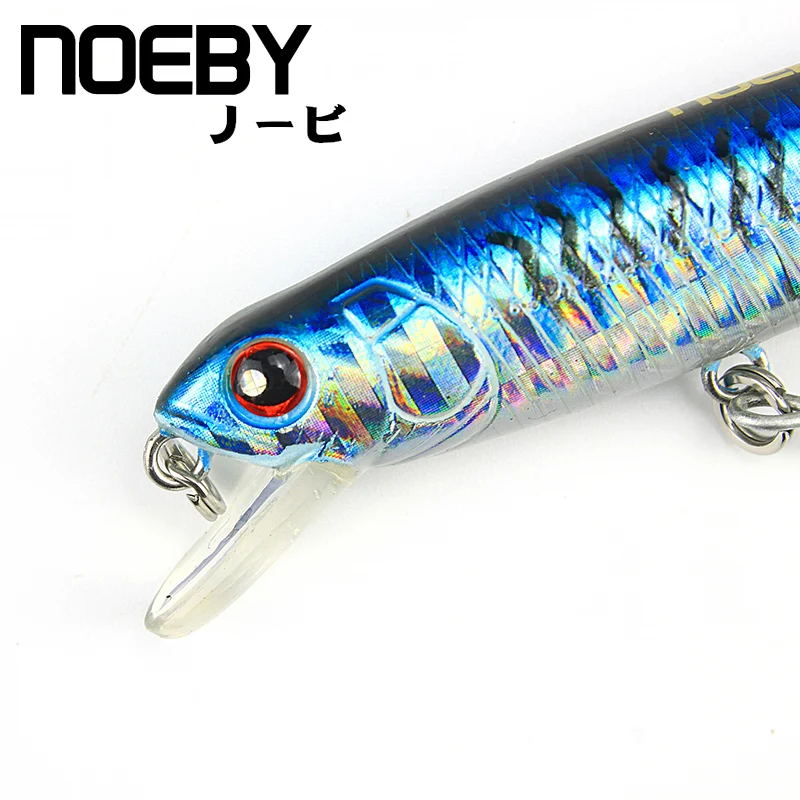 NOEBY 1Pcs Fishing Lure 90mm/7g Floating Minnow Leurre Dur Peche Souple Hard Bionic Bait Bass Lures VMC Treble Hooks | Спорт и