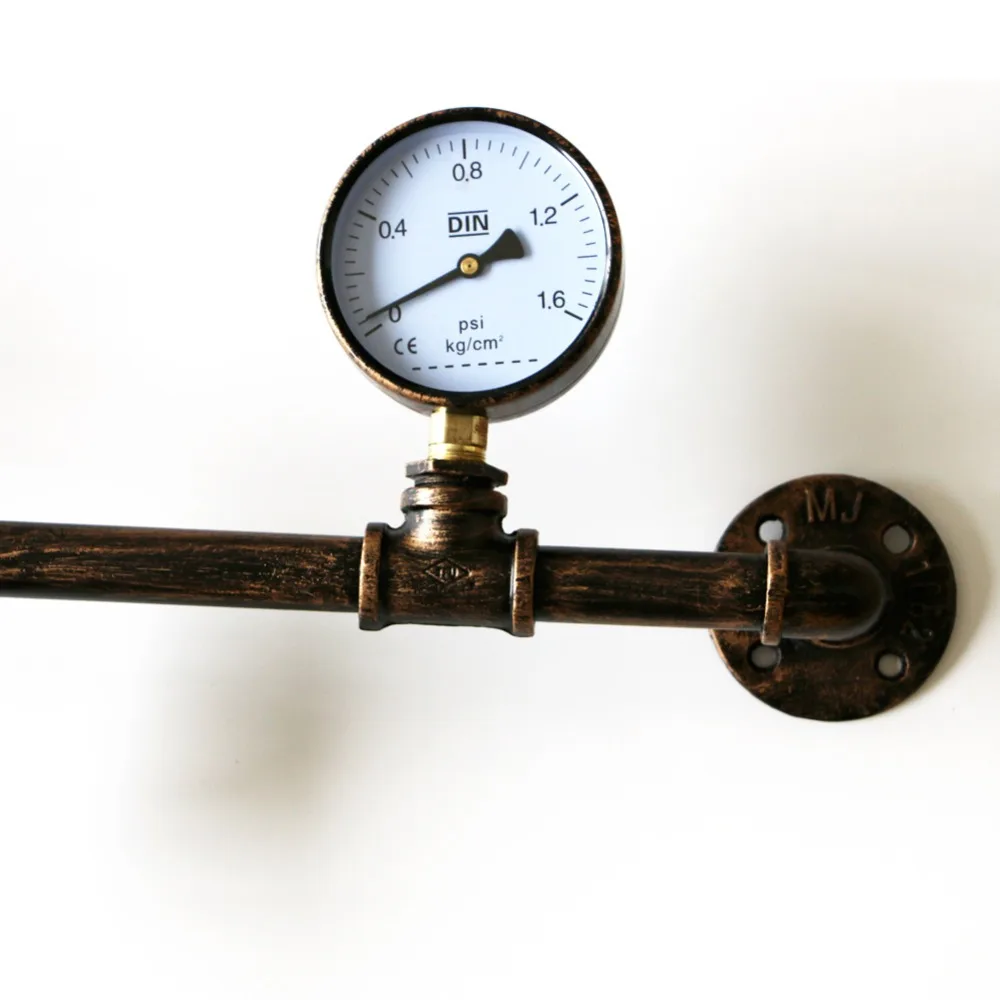 5 огней лофт американский Винтаж прохода водопровод Труба настенная лампа бар