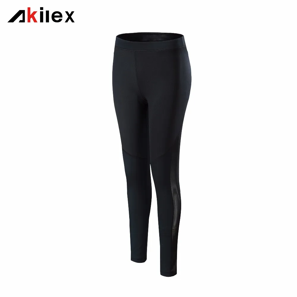 Akilex High Quality Running Fitness Sport Elastic Tights Waist Leggings Bodybuilding GymYoga Sports Pants | Спорт и развлечения