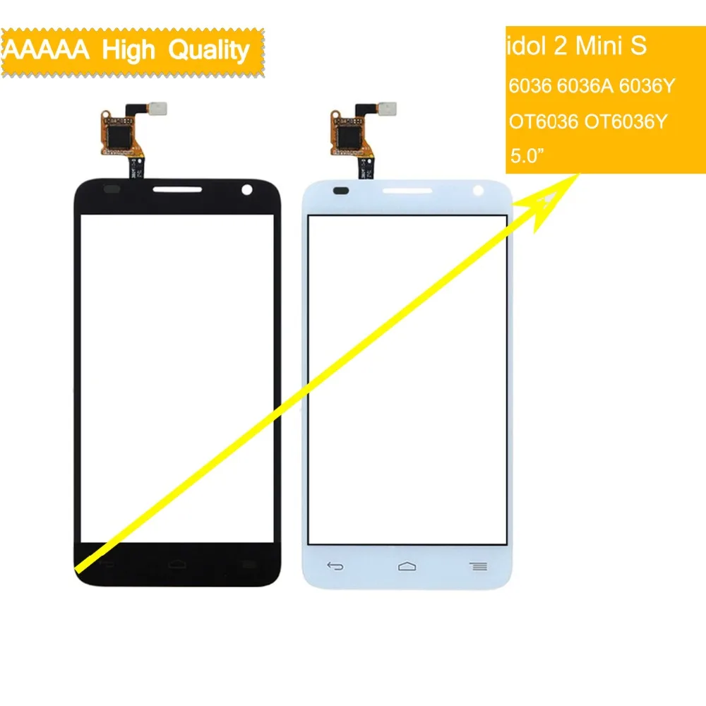 Сенсорный экран 6036 дюйма для Alcatel One touch idol 2 Mini S OT6036 6036A 6036Y сенсорный дигитайзер
