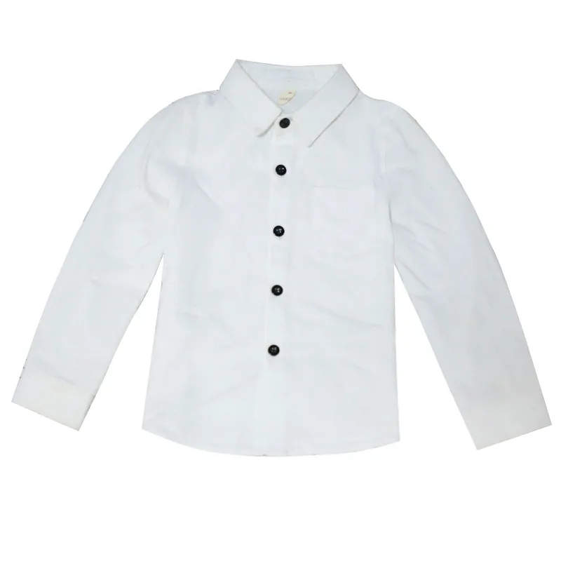 1pcs shirt Детская одежда для выступлений; брендовые деловые костюмы для мальчиков на свадьбу, День рождения; детский Блейзер; жилет; брюки; костюмы для церемонии; F158 - Цвет: 1pcs shirt