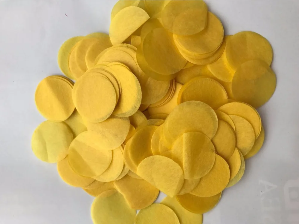 15 г/пакет 2 5 см шар ткань конфетти Декорация свадьба день рождения круглая бумага