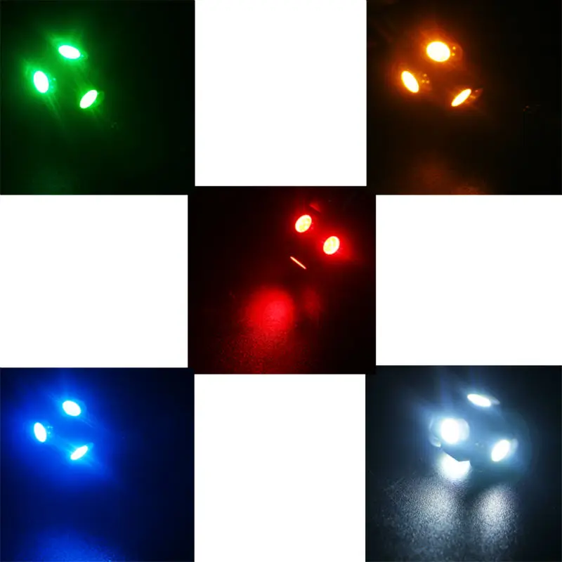 YM E яркий 500 шт. Автомобильный светодиодный Габаритные огни BA9S 5050 5 SMD Светодиодная