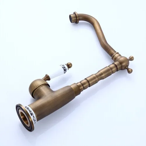 Винтажный смеситель для ванной комнаты античный латунный китайский