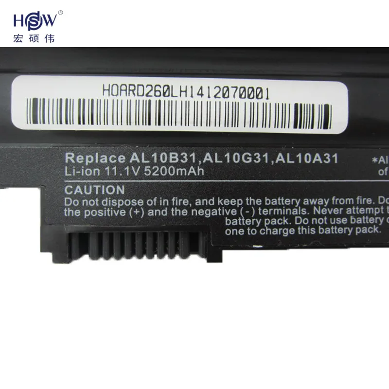 Аккумулятор HSW для ноутбука Acer Aspire One 522 D255 722 AOD255 AOD260 D257 D257E D260 D270 AL10A31 AL10B31 AL10G31|battery