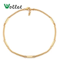 wollet body jewelry stainless steel magnetic anklets for women silver or rose gold color health care healing energy magnets