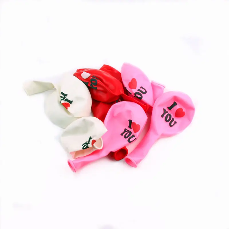 XXPWJ Новые 10 шт./лот круглые индийские латексные воздушные шары I LOVE YOU декоративные