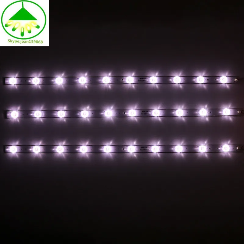 

6 pcs Universal 10-lamp LCD 32-inch LCD TV LED Backlight Bar LED Universal Bar Aluminum Substrate 61CM 10led Single lamp 3V