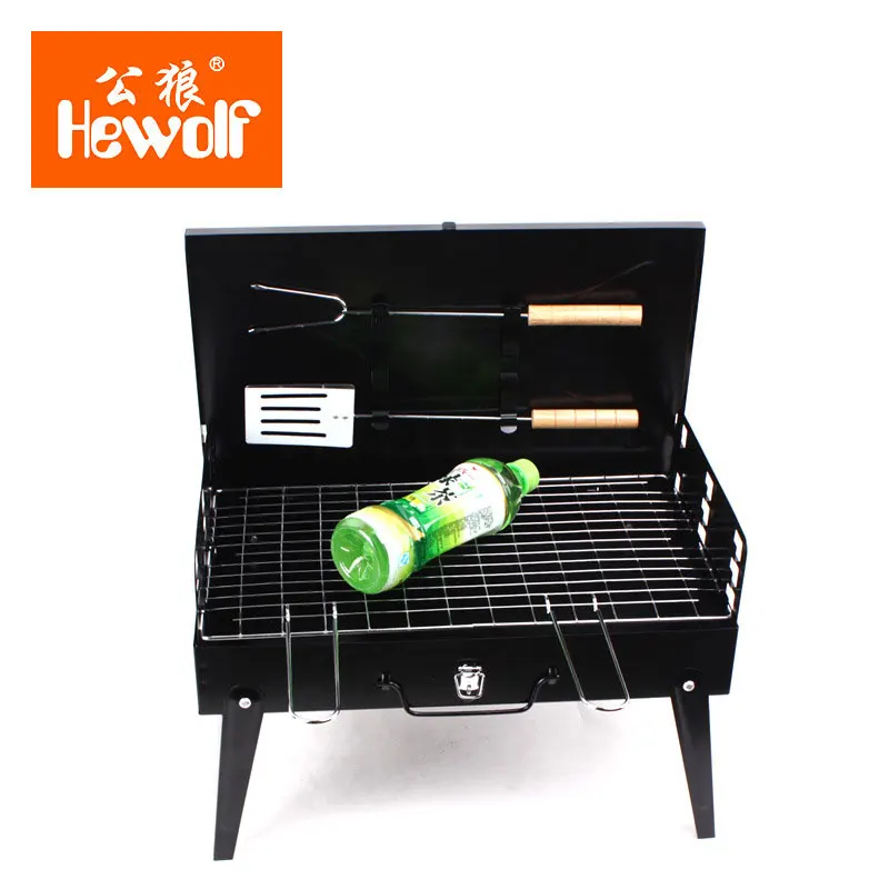 Печь для сжигания угля Портативная Складная шашлычница гриль коробка наружной