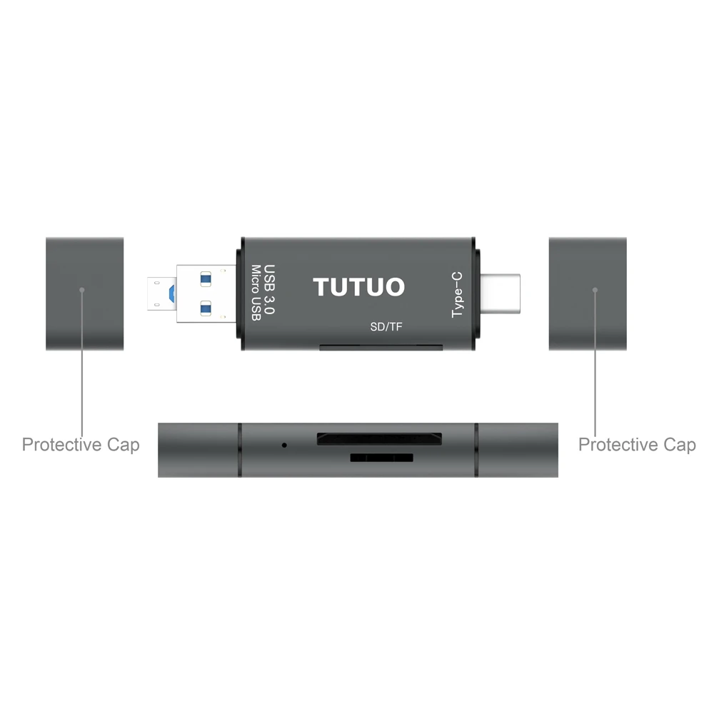Tutuo 5 в 1 OTG USB C на 3.0 и Мирко адаптер Тип c преобразователь концентратор SD карты