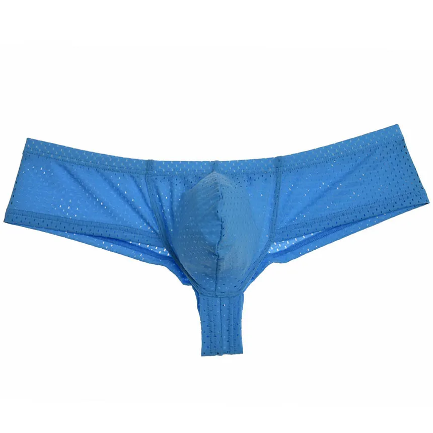 Light Blue Мужские дышащие боксеры, Спортивное нижнее белье, мужские растягивающиеся трусы-боксеры, мужские трусы-боксеры - Цвет: Light Blue